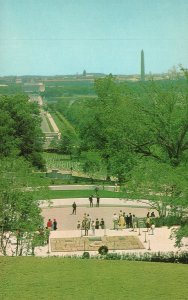 Vintage Postcard John F Kennedy Grave Arlington National Cemetery Washington D.C