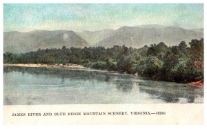 Virginia James River and Blue Ridge Mountain