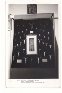 Ivory Crucifixes, Museum of Art, Maryhill, Washington,  Real Photo Postcard RPPC