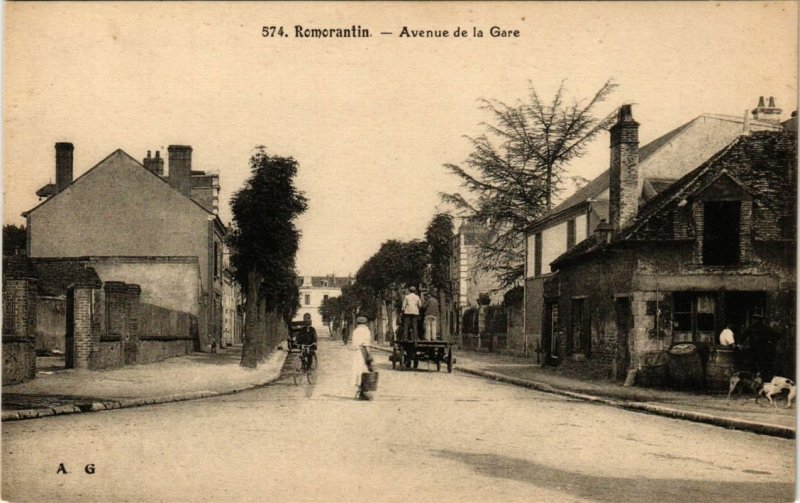 CPA ROMORANTIN - Avenue de la Gare (253346)