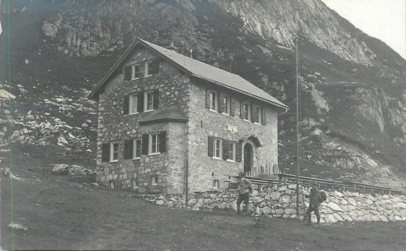 Mountaineering Austria Ravensburger Hutte am Spuller-See 1912