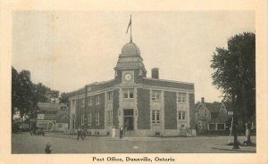 Canada Ontario Dunnville Post Office Leslie Postcard 22-7218