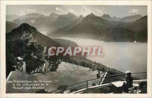 Postcard Modern Telepherique Veyrier Lake Annecy and the Bauges