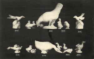 france, DIVES-SUR-MER, Poterie de Normandie, Pottery, Birds Chicken Duck (1910s)