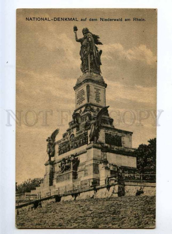 236299 GERMANY Niederwald Rhein National denkmal Vintage PC