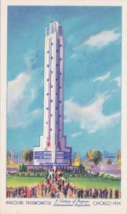 Chicago World's Fair 1933 Havoline Thermometer