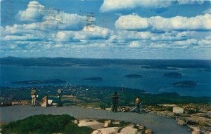 1964 Postcard Maine Bar Harbor Porcupine Islands Mt Cadillac, Acadia