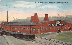 J24/ Cambridge Ohio Postcard c1910 Oxford Pottery Company Factory 267