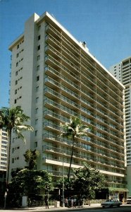 Hawaii Outrigger Waikiki Surf Honolulu Hawaii Chrome Postcard 08.57