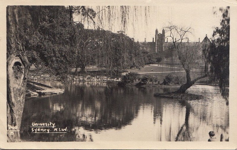 Postcard RPPC University Sydney NSW Australia