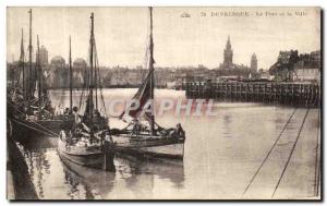 Old Postcard Dunkerque Port and The City Charter