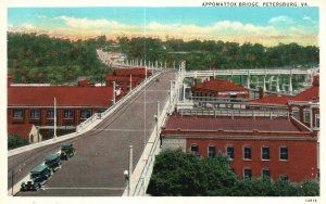 Petersburg Virginia VA, Appomattox Bridge, Historical Landmark, Vintage Postcard