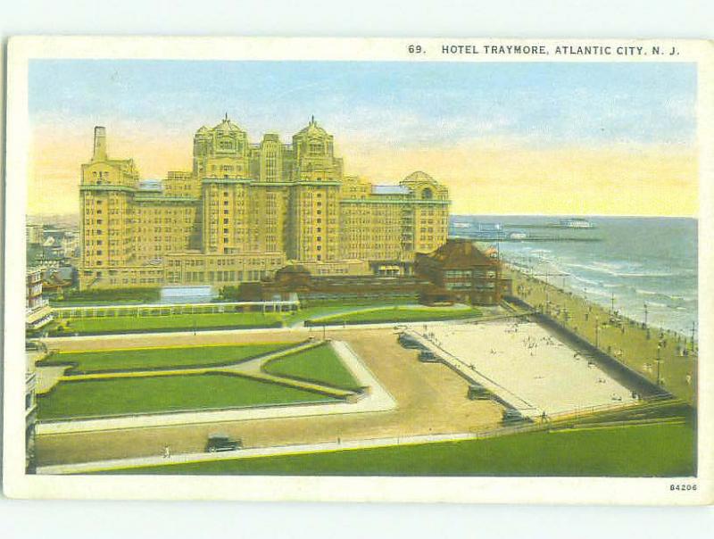 Unused W-Border TRAYMORE HOTEL Atlantic City New Jersey NJ hr8810