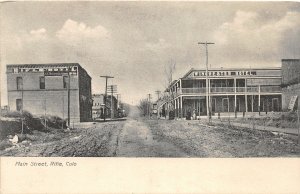 H69/ Rifle Colorado Postcard c1910 Main Street Winchester Hotel Stores  132