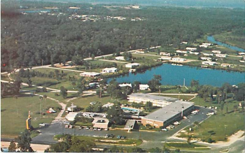 Air View of Holiday Inn, Crystal River, FL, Florida, Chrome