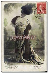 Postcard Old Fashion Female Hairstyle Headdress Hat Fashion queens Miss Wellf...