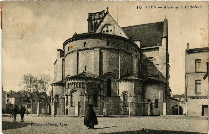 CPA Lot-et-Garonne AGEN Abside de la Cathedrale (984776)