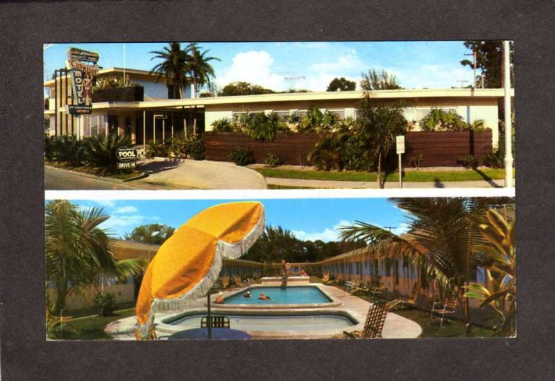 FL Cavalier Motel St Petersburg Florida Postcard J Carlton Owner