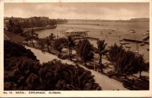 Natal: Esplanade, Durban South Africa Vintage Photo Postcard H25