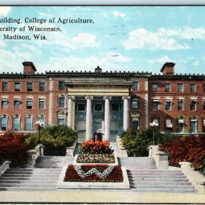 c1910s Madison, Wis. University College Agriculture Main Building EA Bishop A228