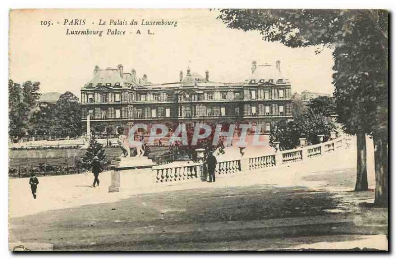 CARTE Postale Old Paris Palais du Luxembourg