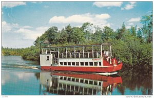 Hulbert Boat, Taquamenon River of Hiawatha fame, Michigan, PU-1958