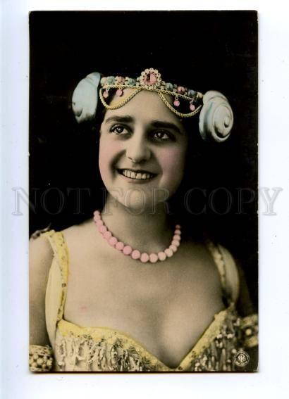 157513 BELLY DANCER Circus Ballet Vintage PHOTO tinted NPG PC