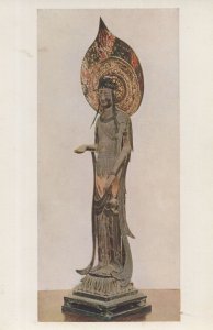 Kwannon Bodhisattva Of Compassion Japanese Old Statue Postcard