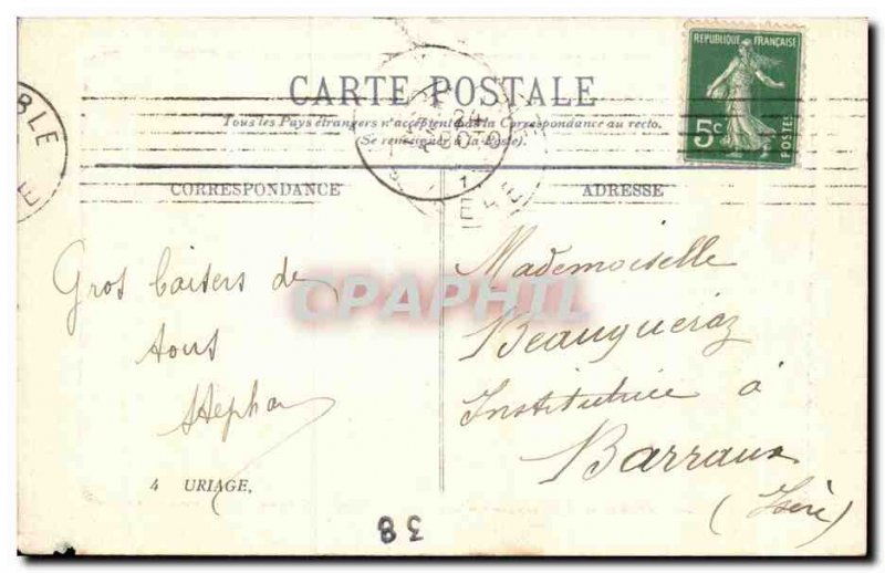 Old Postcard The Uriage Thermal Establishment