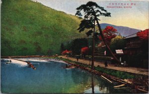 Japan Arashiyama Kyoto Vintage Postcard C051