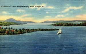 VT - Newport. Canada and Lake Memphremagog