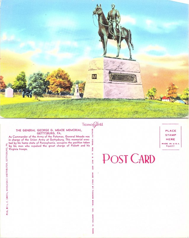 The General George G. Meade Memorial, Gettysburg, Pennsylvania