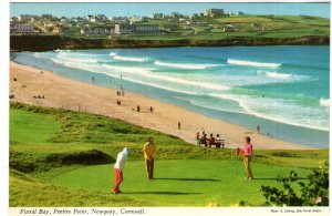 Golfing, Fistal Bay, Pentire Point, Newquay, Cornwall, England