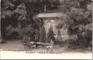 Belgium Waulsort Cafe de la Bonne Source Vintage Postcard 03.20