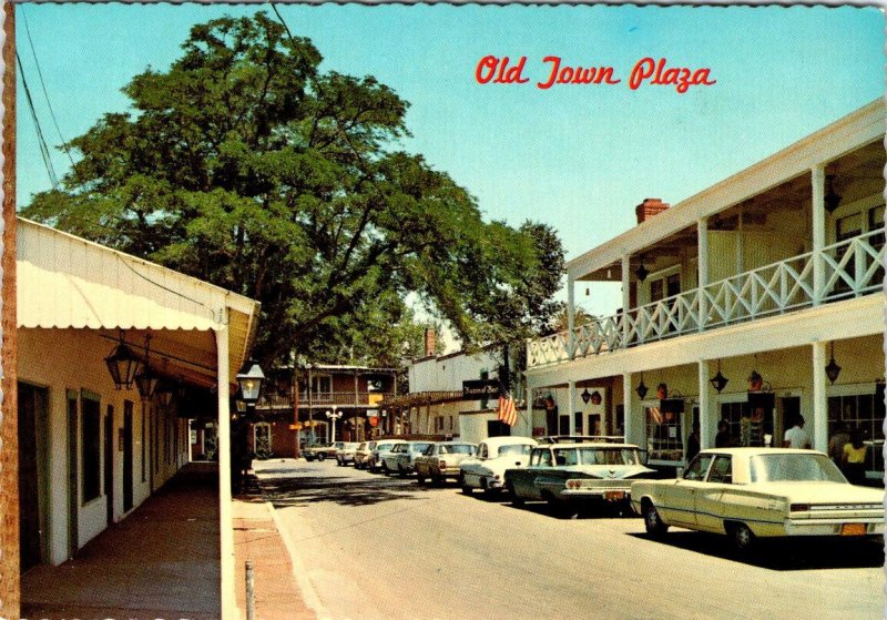 2~4X6 Postcards Albuquerque, NM New Mexico OLD TOWN PLAZA El Parian~Sand & Sun