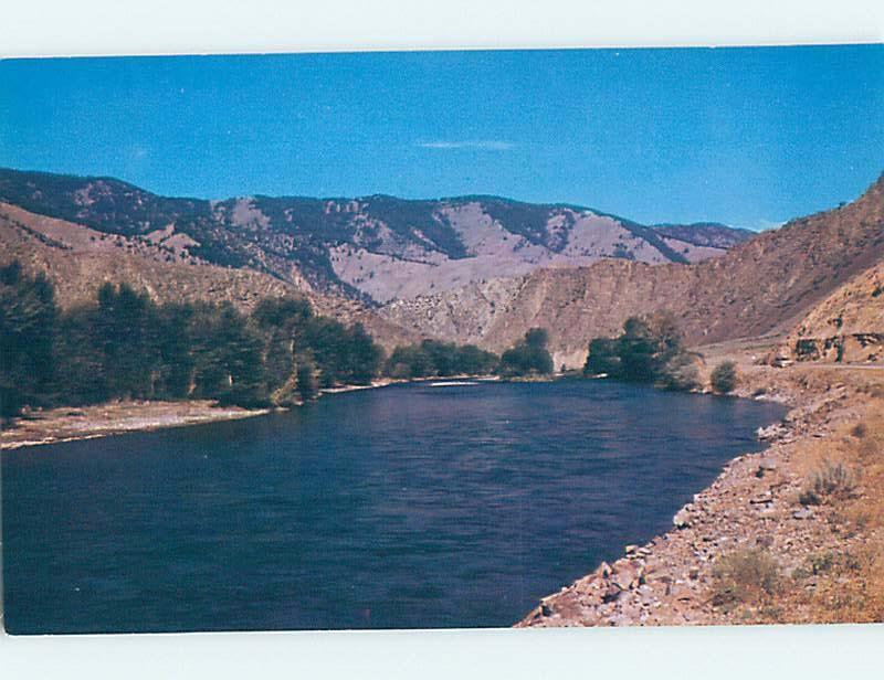 Pre-1980 RIVER SCENE Salmon Idaho ID hp5328