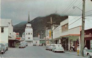 Sitka Alaska Main Street Vintage Postcard J51733