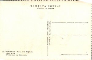 RPPC Spur Walk Logrono Spain Real Photo Postcard
