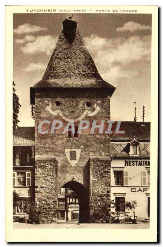 Old Postcard Turckheim Haut Rhin Porte de France