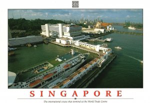 Postcard Singapore International Cruise Ship Terminal at the World Trade Centre