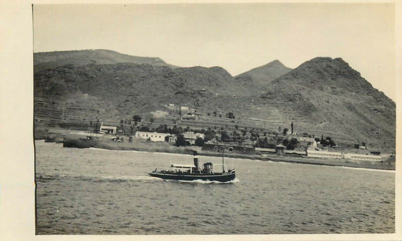 Belgian Congo real photo steamer ship