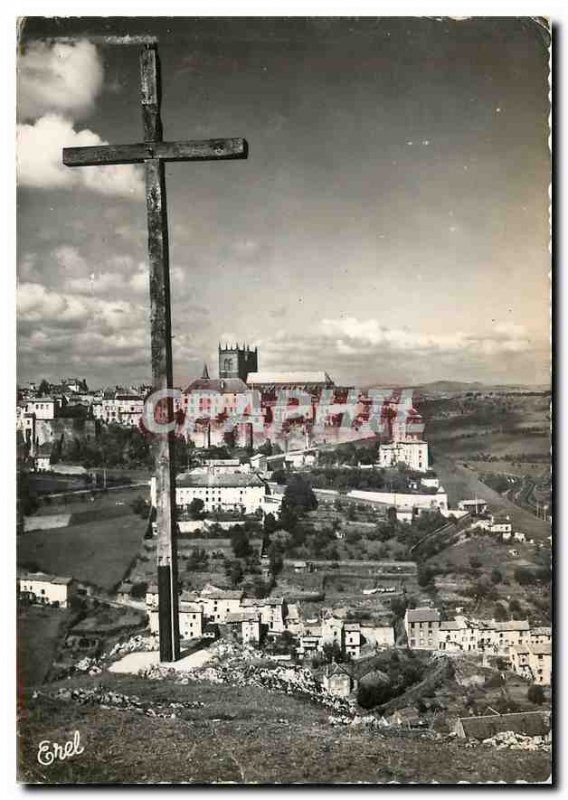 Postcard Moderne St Flour Cantal black city Appearance