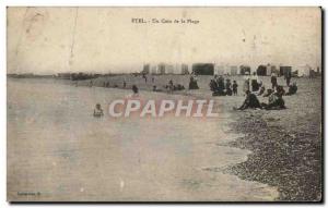 Old Postcard Etel A Corner of the Beach