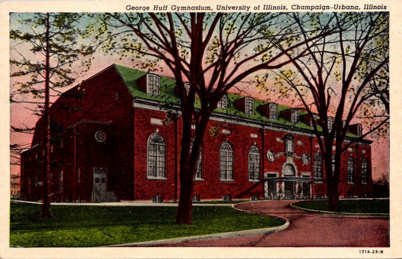 Illinois Champaign-Urbana George Huff Gymnasium University Of Illinois Curteich