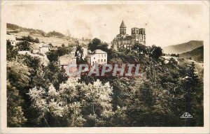 Postcard Old St Nectaire Church (Hist My twelfth S)