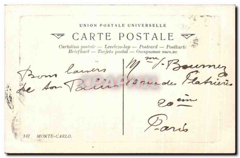 Old Postcard Monte Carlo Sainte Devote