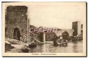 Postcard Old Toledo San Martin Puente