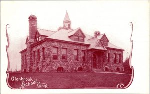 View of Glenbrook School, Stamford CT Undivided Back Vintage Postcard P45