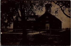 c1910 CHURCH LOCATION UNKNOWN VELOX RPPC REAL PHOTO POSTCARD 36-150