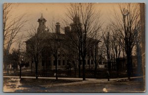 Postcard RPPC c1910s Sturgis Michigan Central School Demolished 1959